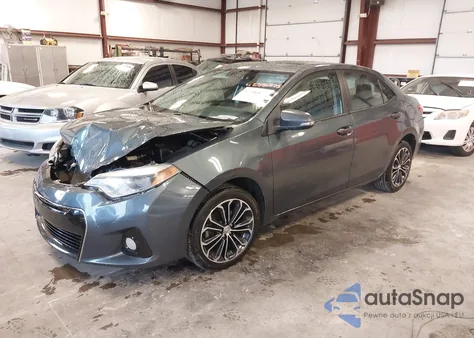2016 Toyota Corolla S Plus z USA, uszkodzony, nr VIN 5YFBURHE8GP510260